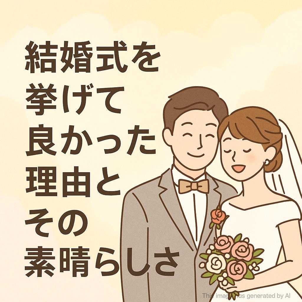 結婚式を挙げて良かった理由とその素晴らしさ