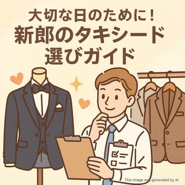 大切な日のために！新郎のタキシード選びガイド