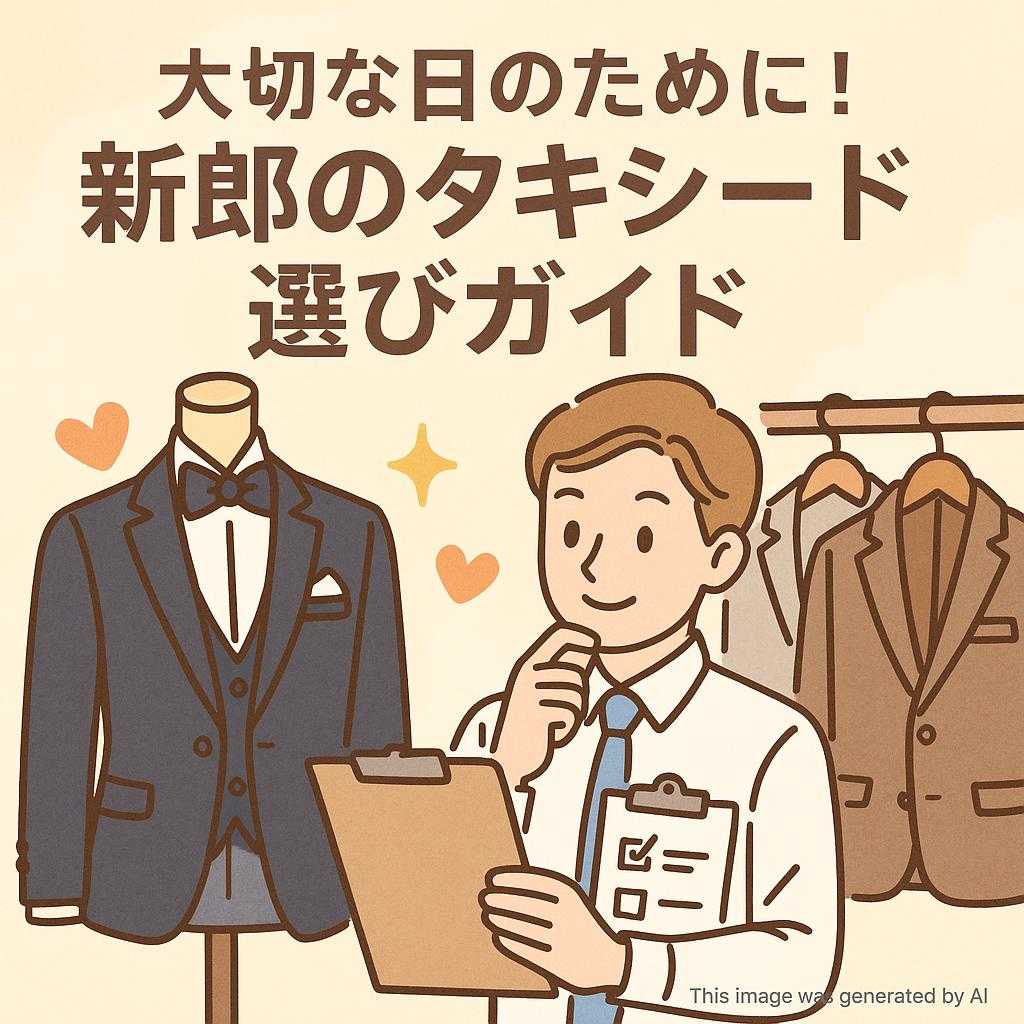 大切な日のために！新郎のタキシード選びガイド