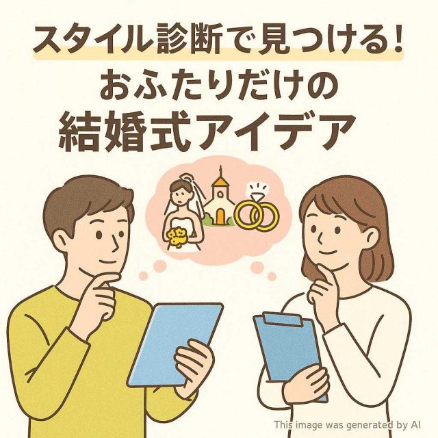 スタイル診断で見つける！おふたりだけの結婚式アイデア