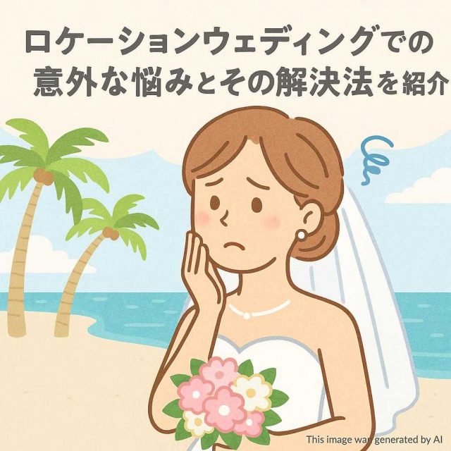 ロケーションウェディングでの意外な悩みとその解決法を紹介