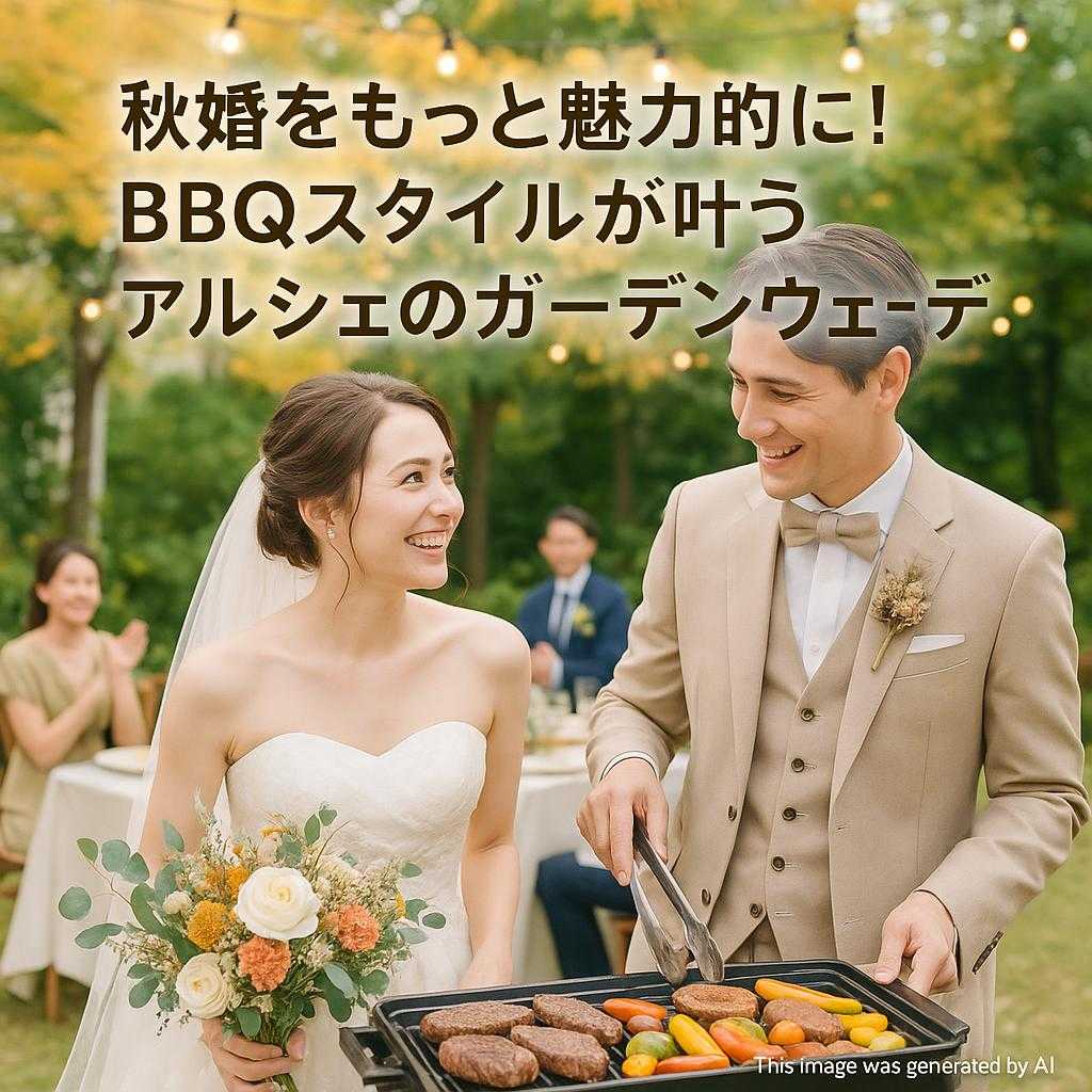 秋婚をもっと魅力的に！BBQスタイルが叶うアルシェのガーデンウェディング