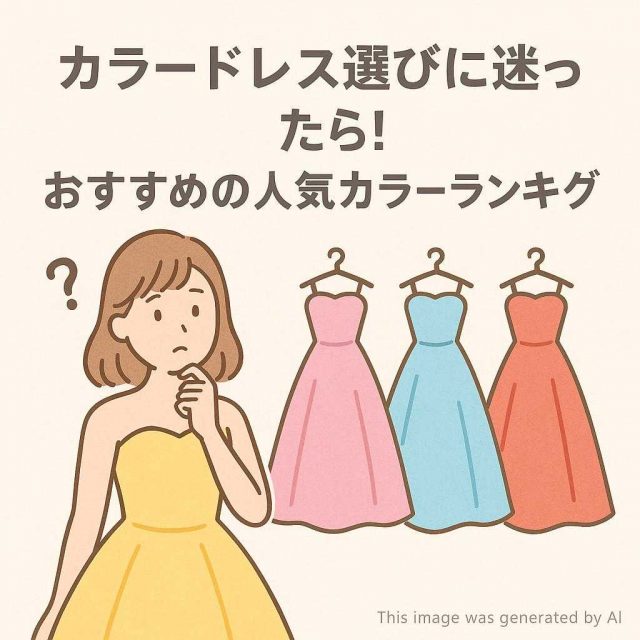 カラードレス選びに迷ったら！おすすめの人気カラーランキング