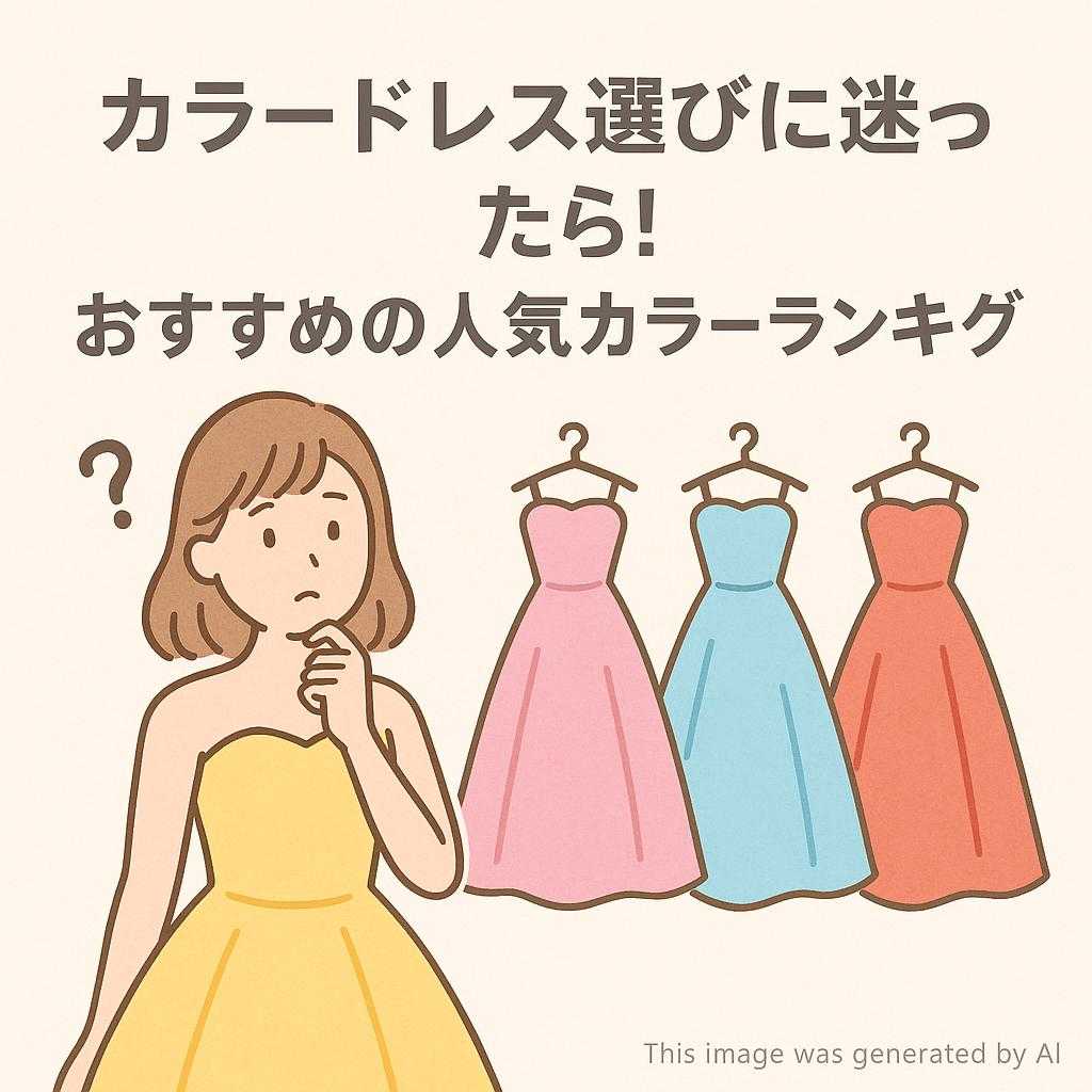 カラードレス選びに迷ったら！おすすめの人気カラーランキング