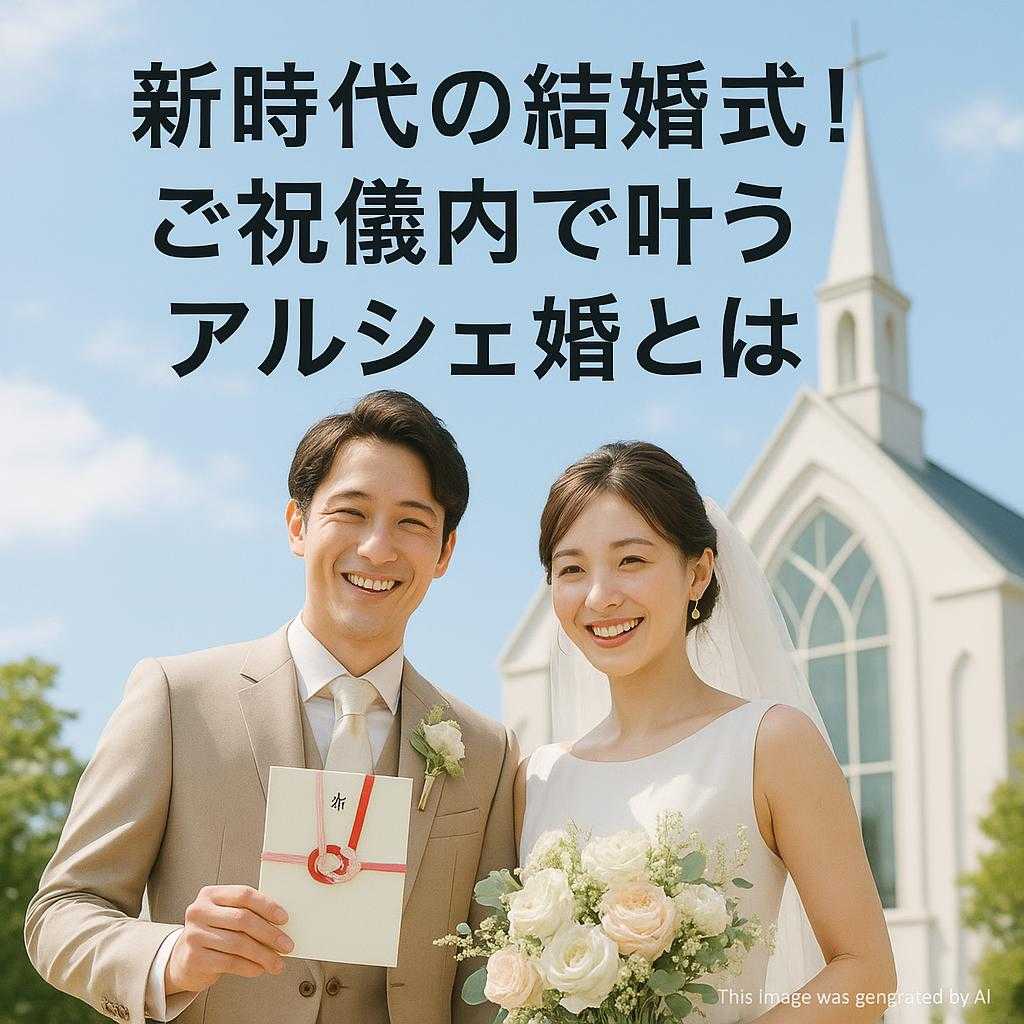 新時代の結婚式! ご祝儀内で叶うアルシェ婚とは