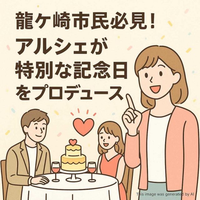 龍ケ崎市民必見！アルシェが特別な記念日をプロデュース