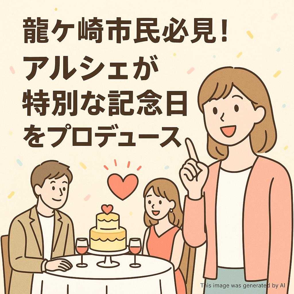 龍ケ崎市民必見！アルシェが特別な記念日をプロデュース