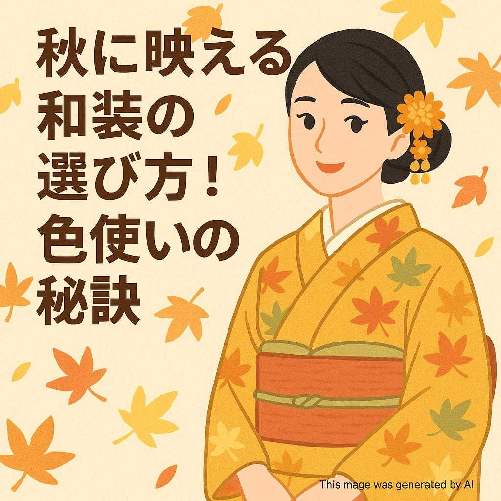秋に映える和装の選び方! 色使いの秘訣