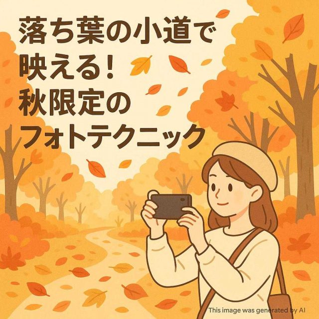 落ち葉の小道で映える！秋限定のフォトテクニック