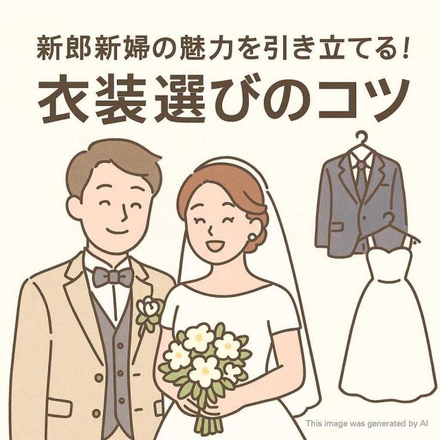 新郎新婦の魅力を引き立てる！衣装選びのコツ